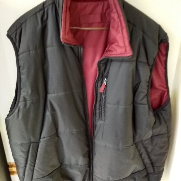 mens reversable insulated puffer vest xl - Picture 1 of 5